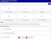 Tablet Screenshot of milkprocessingplants.com